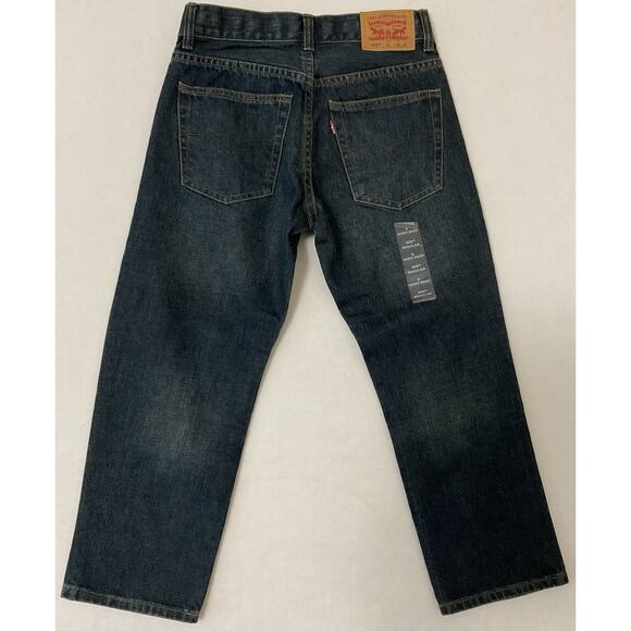 Levis 505 Regular Straight Jeans Boys Size 8 Husky 28x23 Blue New With Tags - Picture 4 of 5